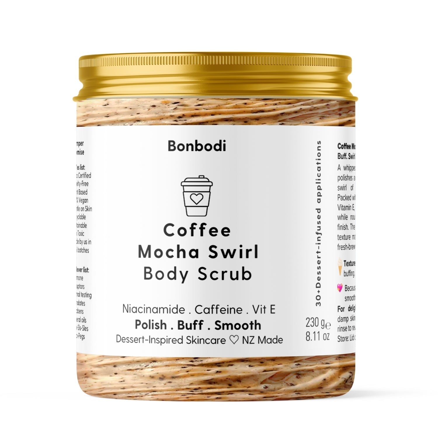 Coffee Mocha Swirl Body Scrub Bonbodi