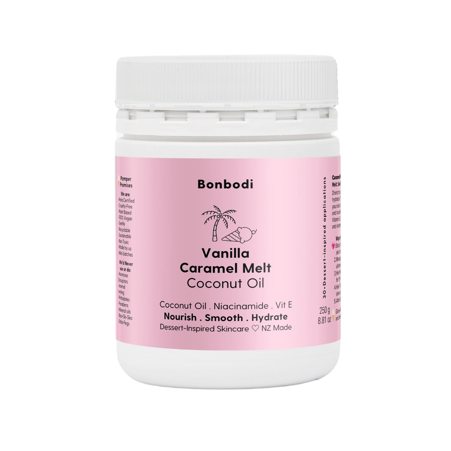 Vanilla Caramel Melt Coconut Oil Bonbodi