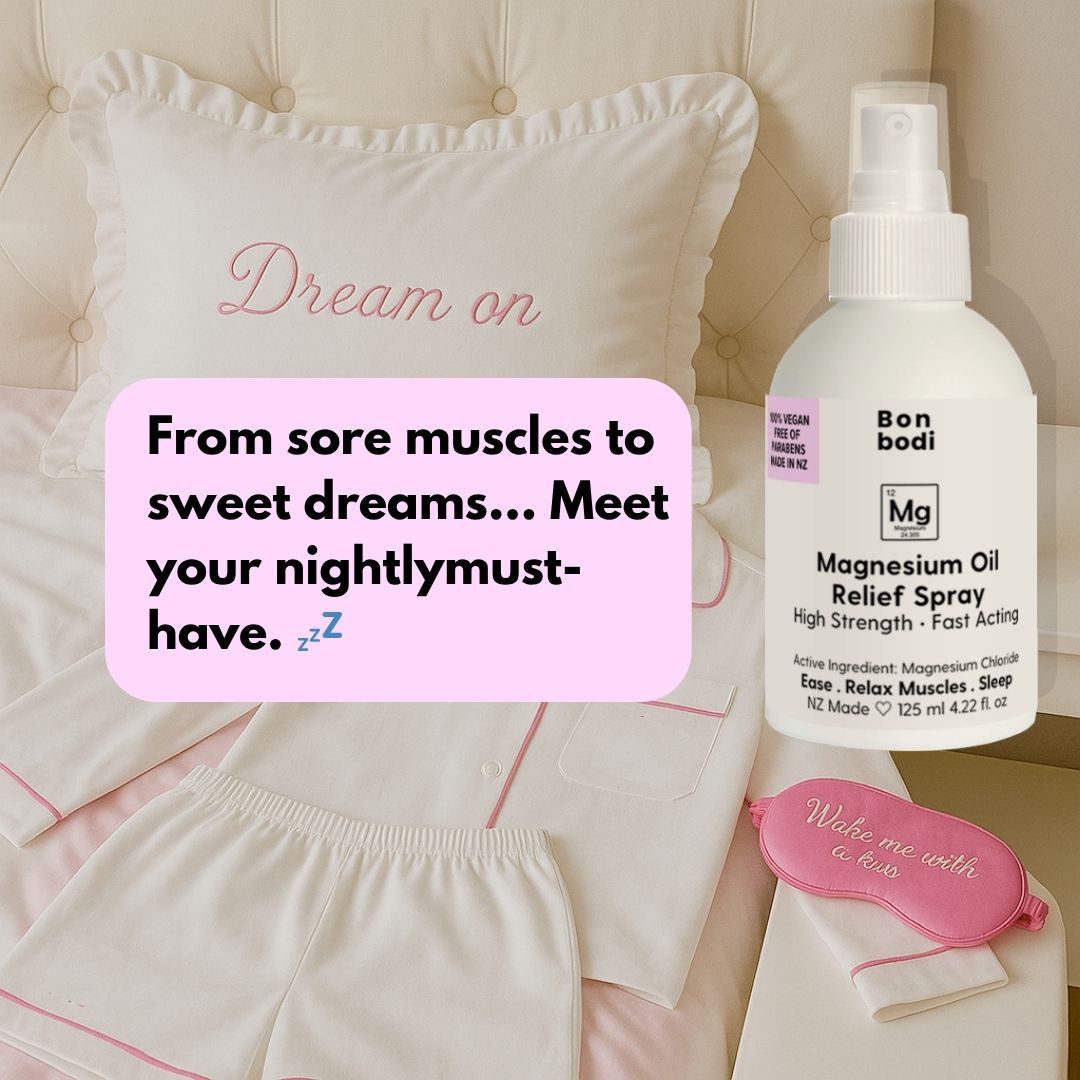 Magnesium Soothing Oil Spray – Now Bigger and Dreamier! The Bonbon Factory