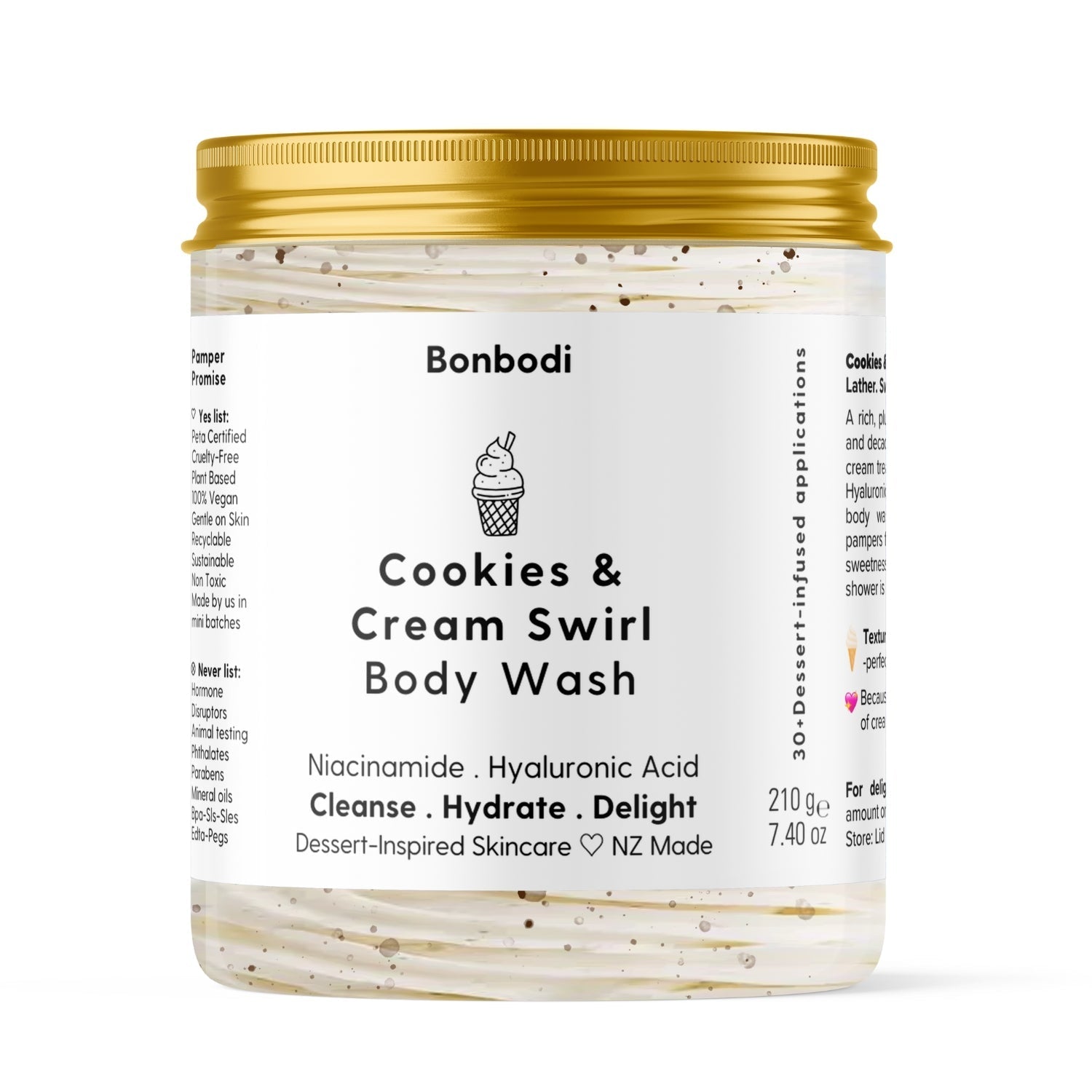 Cookies & Cream Swirl Body Wash Bonbodi