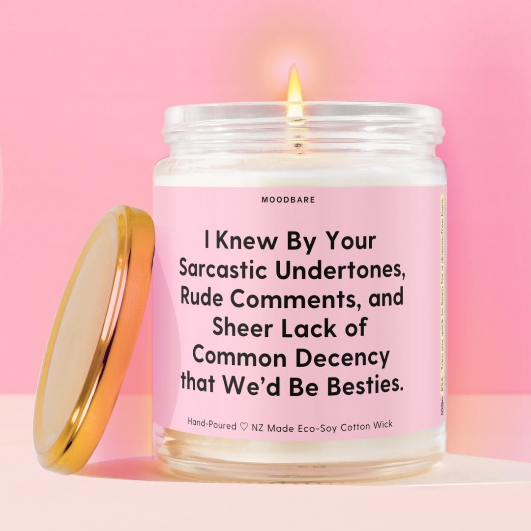 I Knew By Your Sarcastic Undertones, Rude Comments, and Sheer Lack of Common Decency that We’d Be Besties. Moodbare