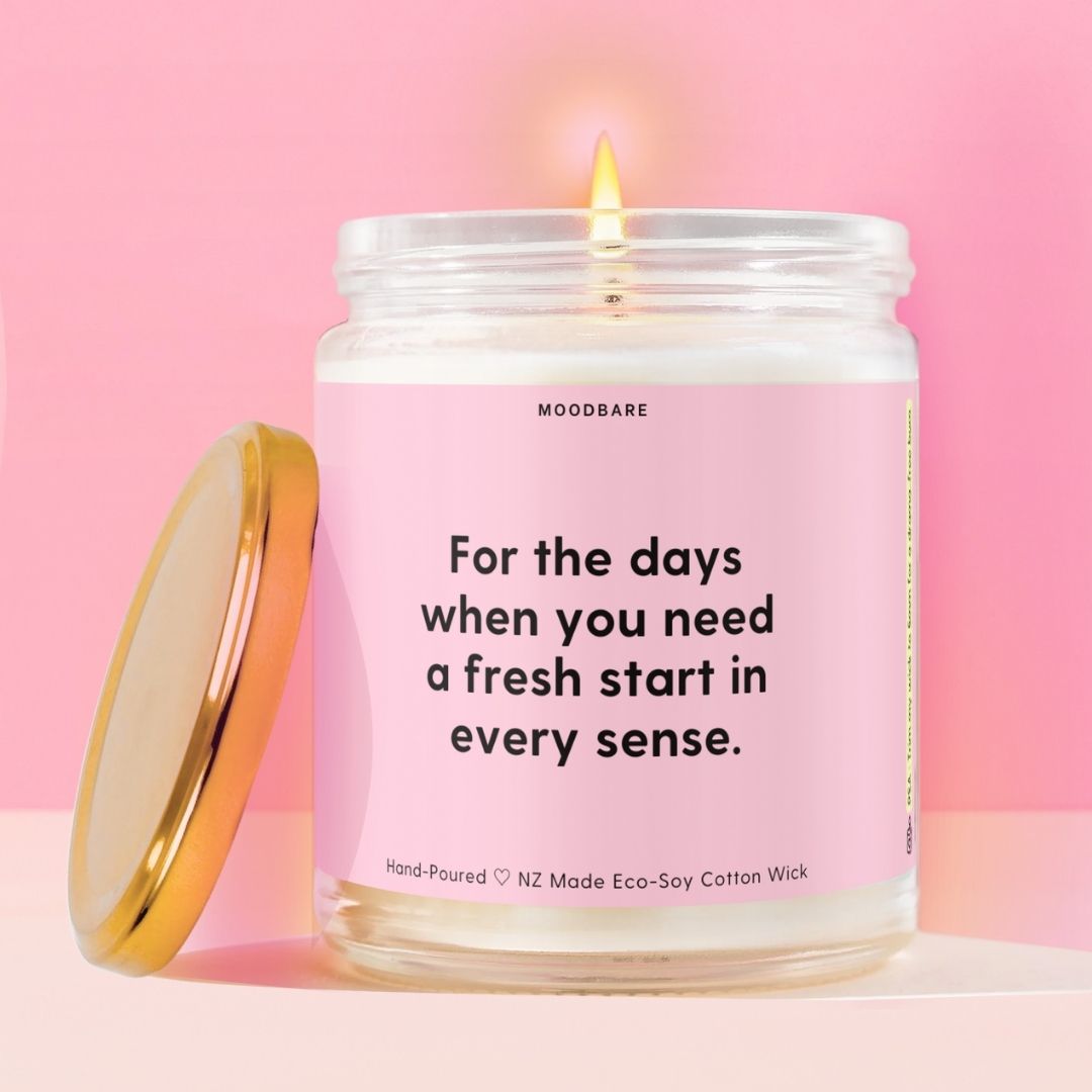 For the days when you need a fresh start in every sense. Moodbare