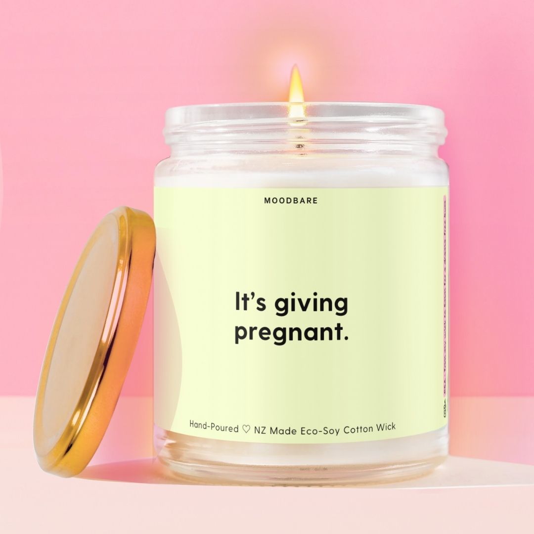 It’s giving pregnant. Moodbare