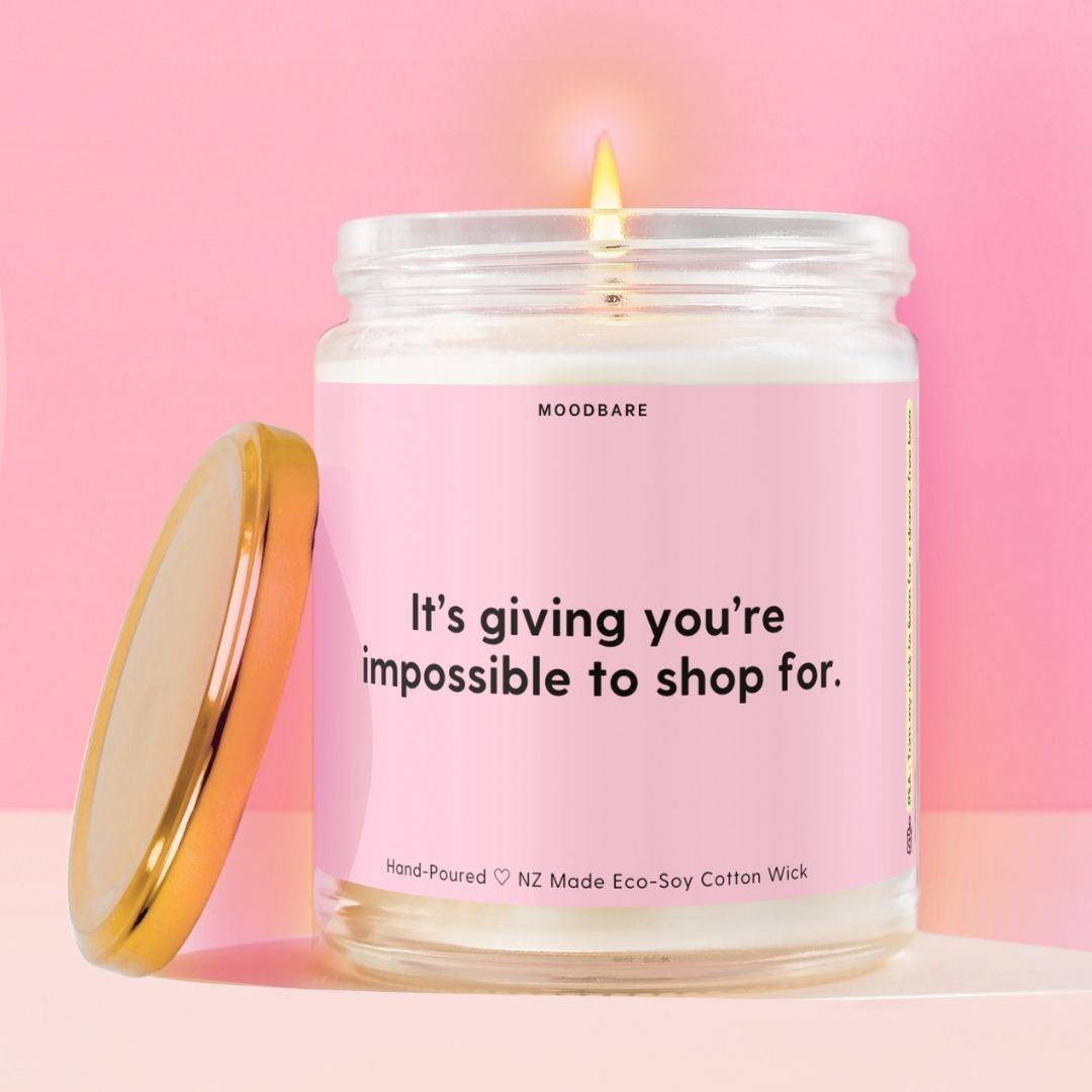 It's giving you’re impossible to shop for. Moodbare