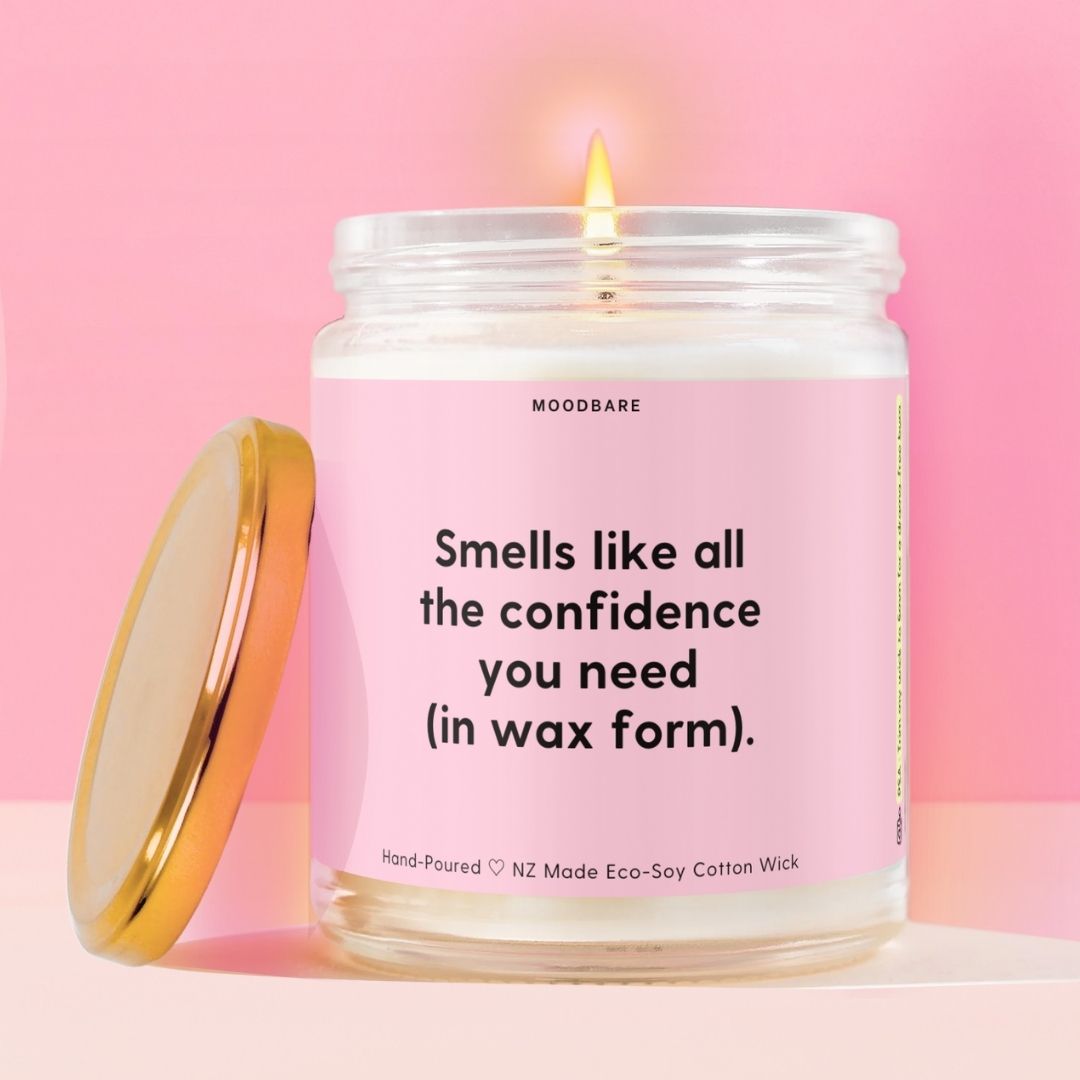 Smells like all the confidence you need (in wax form). Moodbare
