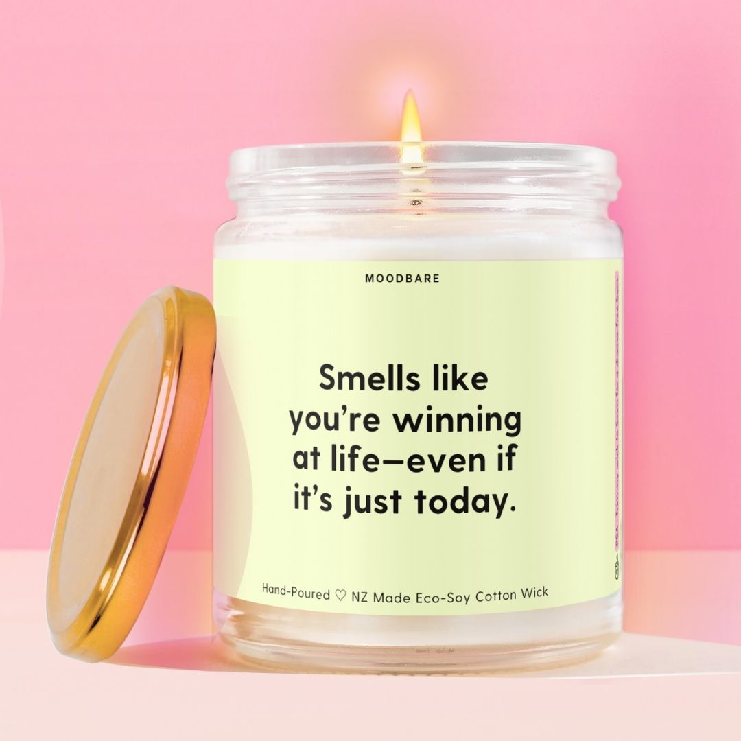 Smells like you’re winning at life—even if it’s just today. Moodbare