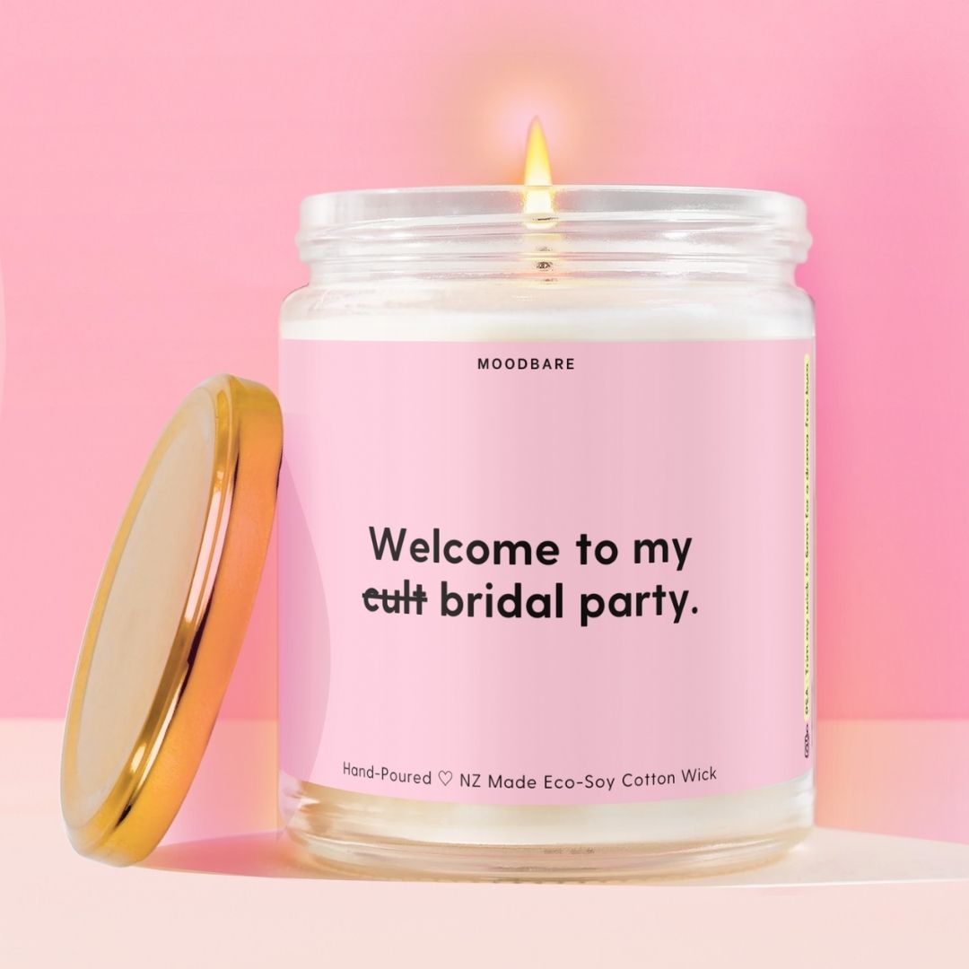 Welcome to my cult bridal party. Moodbare